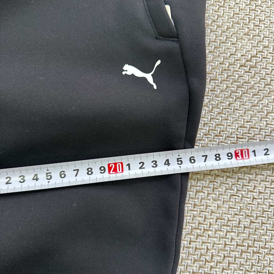 S 푸마 블랙 트레이닝 기모 팬츠 0331D 상품이미지6