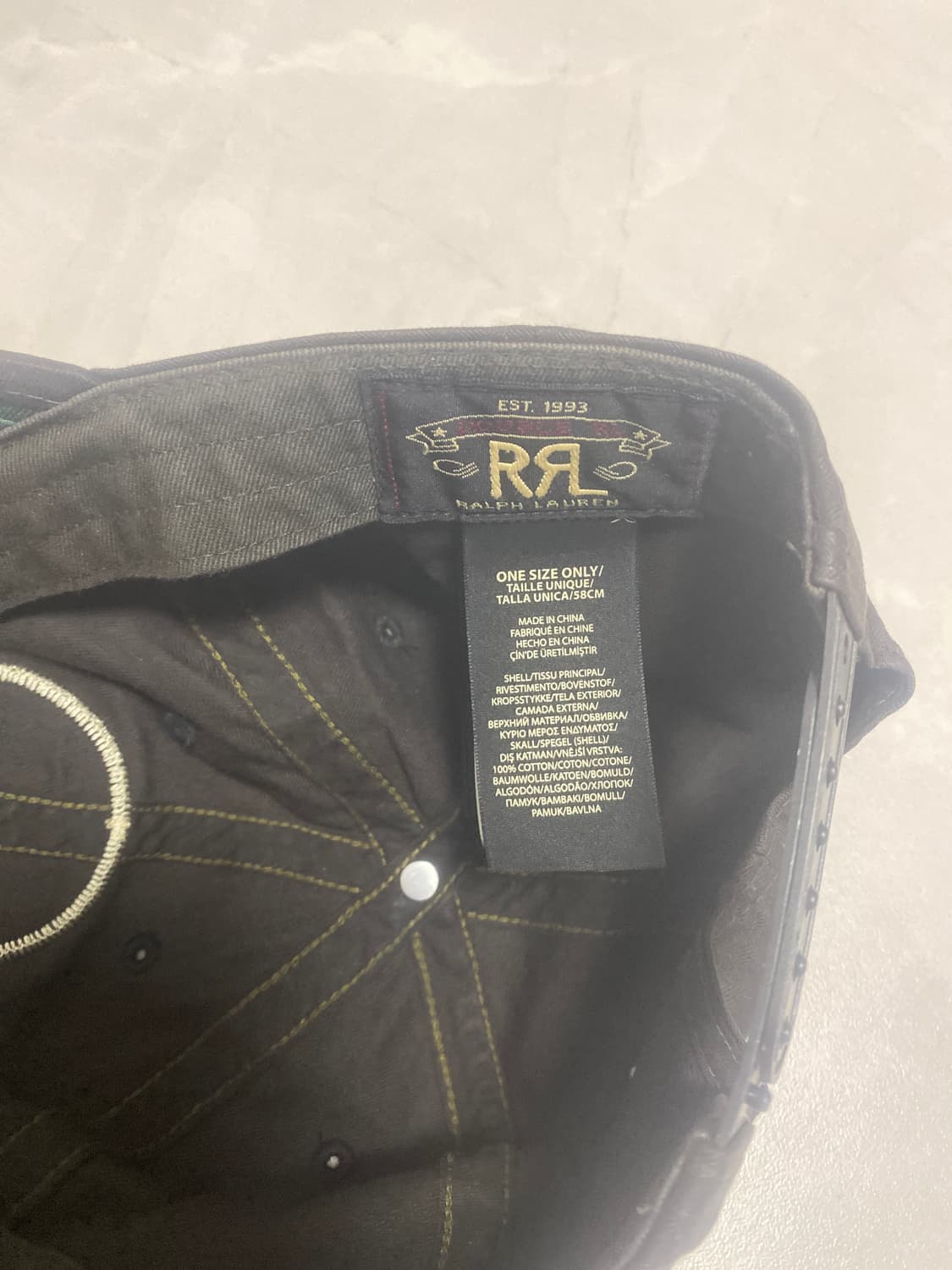 더블알엘 트윌캡 팝니다. 상품이미지3