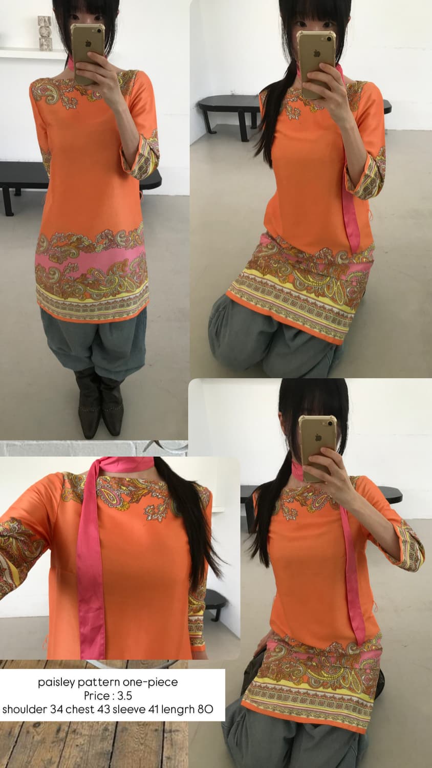 vintage paisley one-piece 상품이미지10