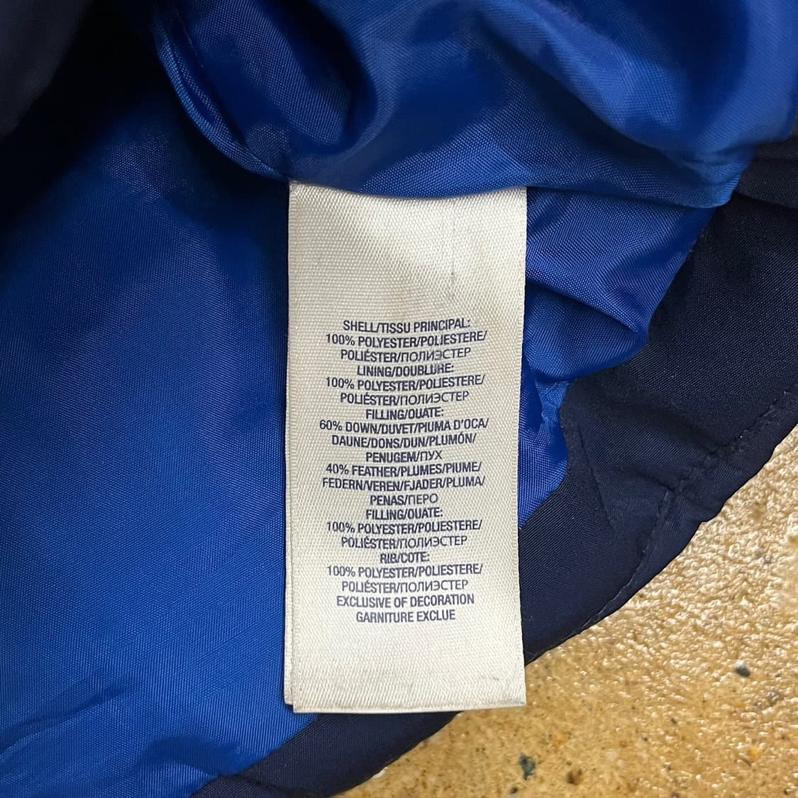 폴로 랄프로렌 네이비 숏 패딩  상품이미지6