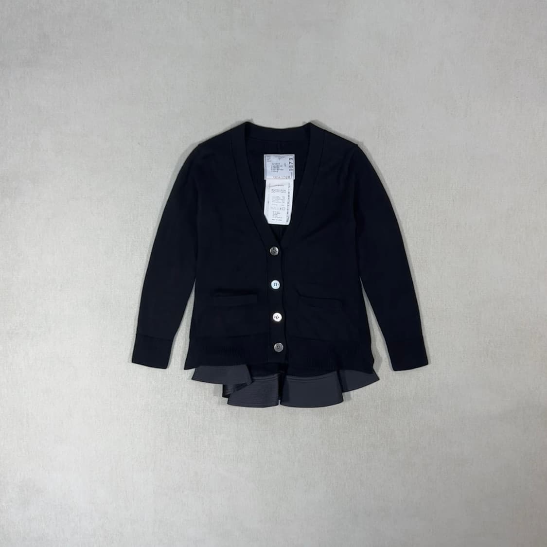 Sacai Black Cardigan  상품이미지1