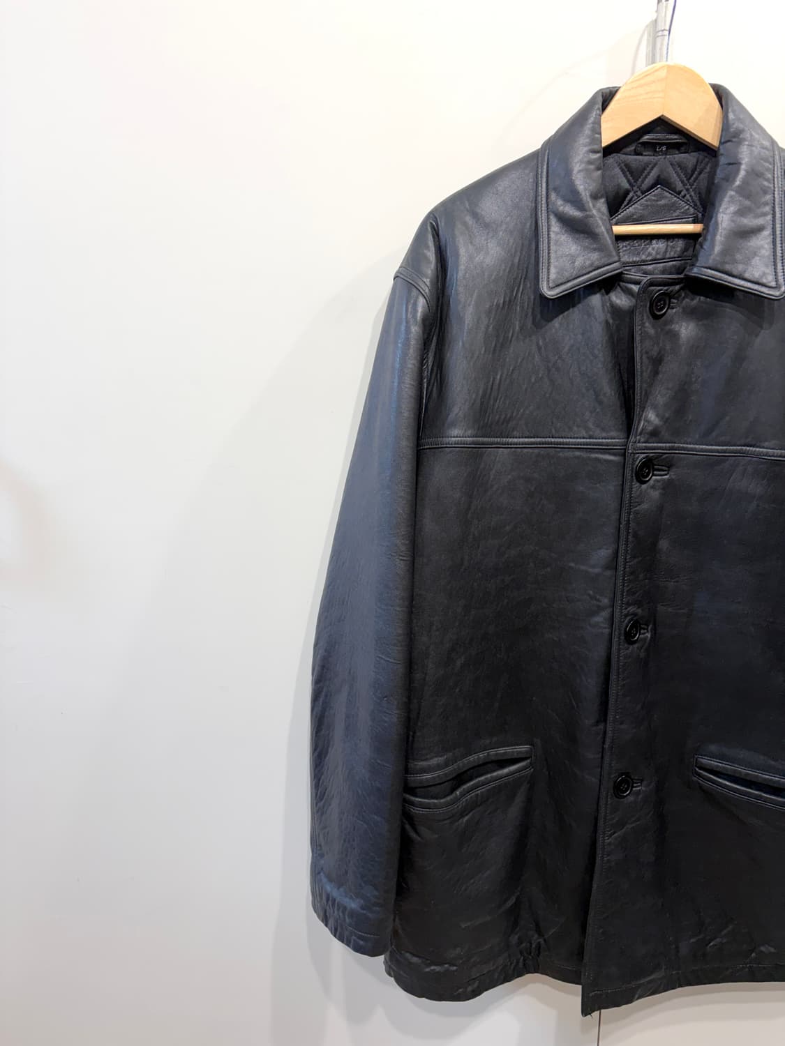 90's 바라쿠타 오리지널 레더 카 코트 상품이미지3