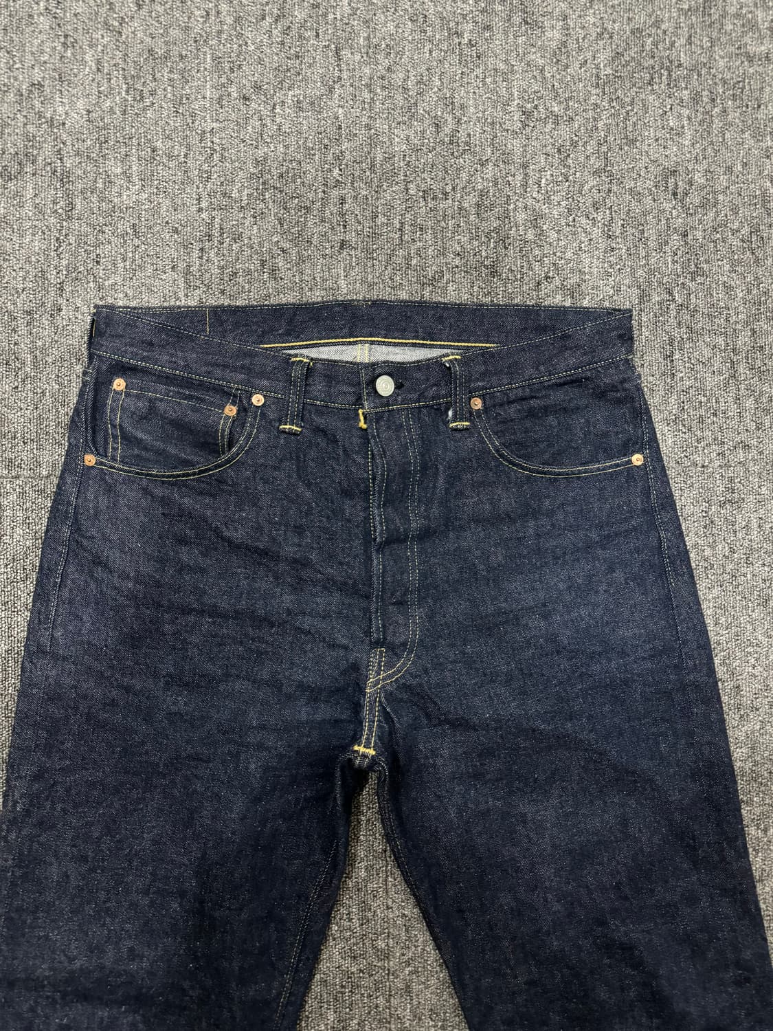 1회착용) 웨어하우스 DSB 1000xx 데드스탁블루 원워시 데님 34 상품이미지4