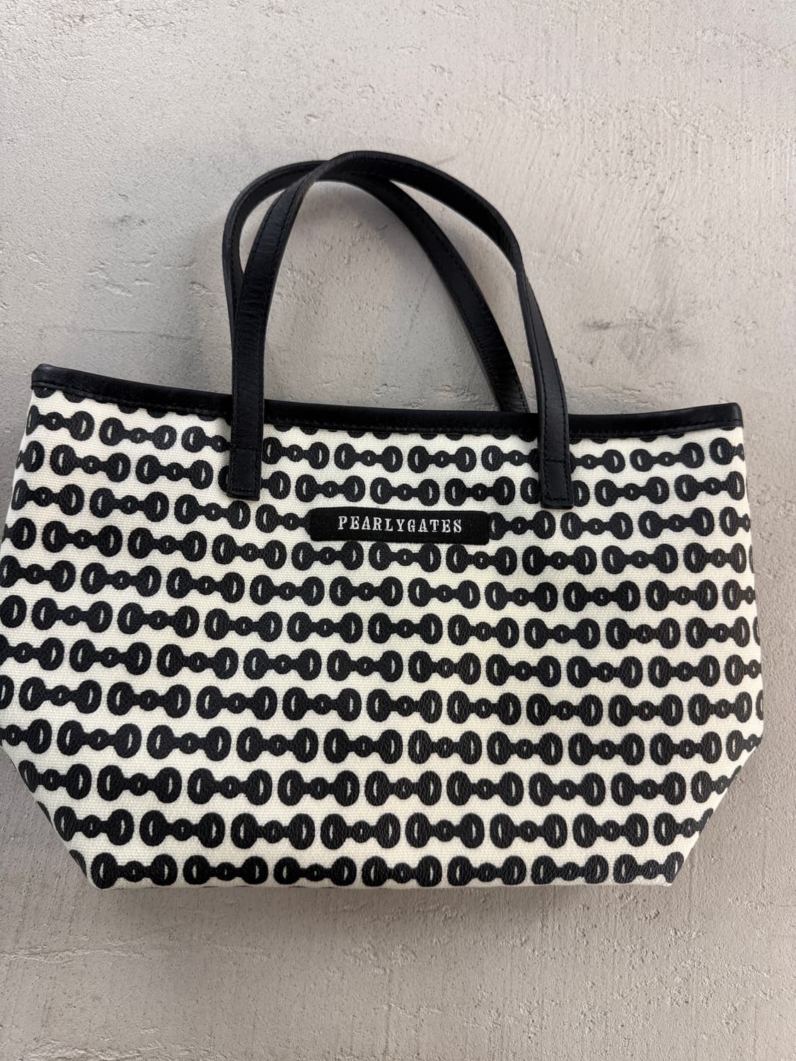 PEARLY GATES 토트백 블랙/화이트 상품이미지2