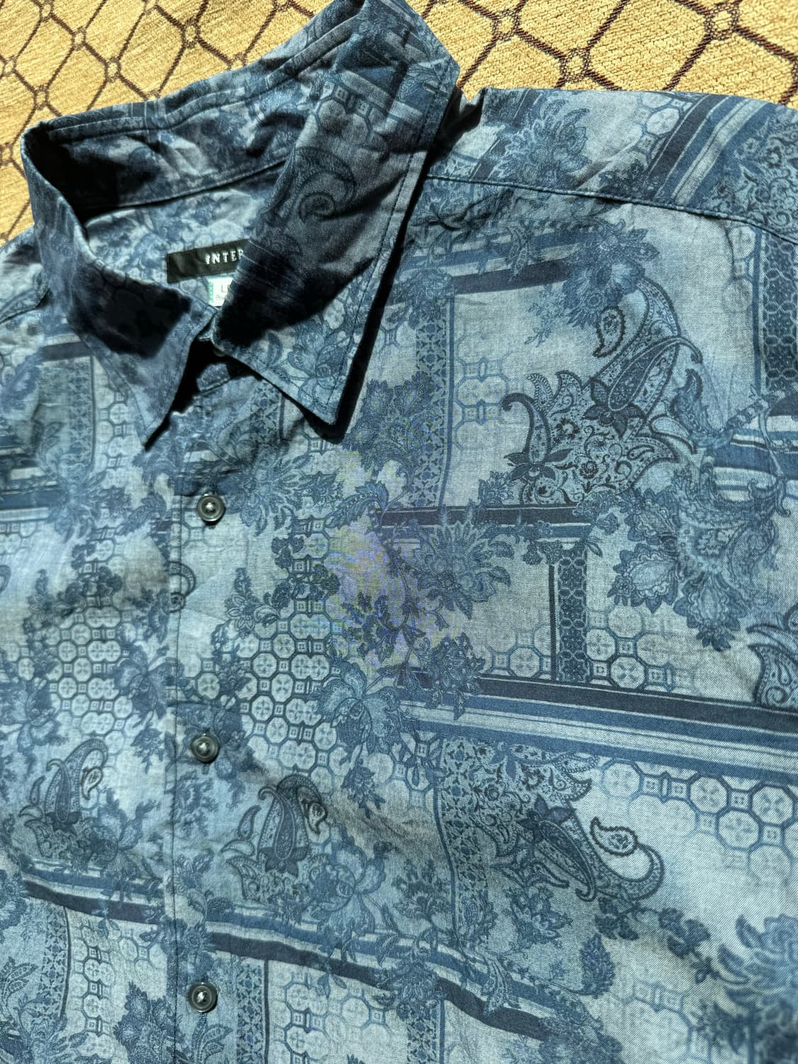 블루 패턴 셔츠 상품이미지3