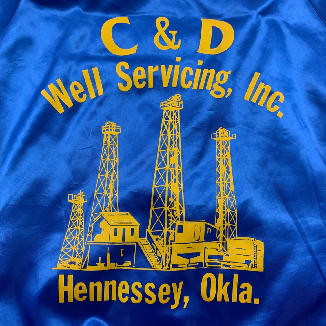 90‘s 아메리칸 빈티지 킹 루이 사틴 자켓 블루 상품이미지4