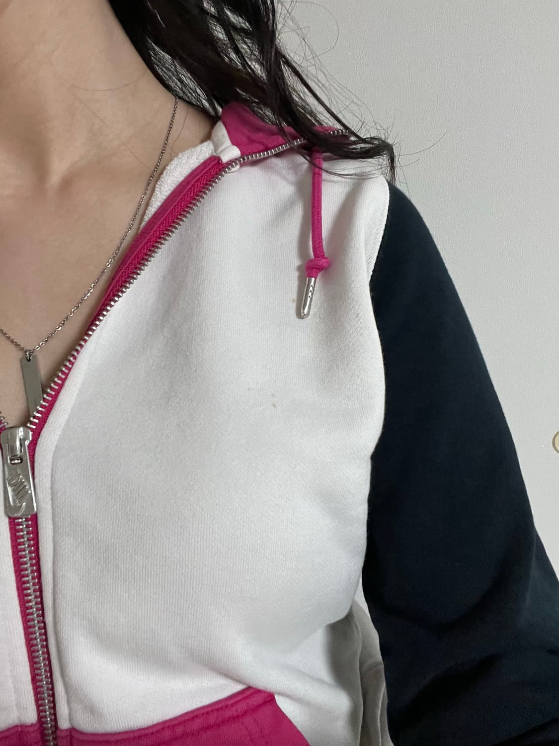 나이키 Y2K 핫핑크 투웨이 후드집업 상품이미지5