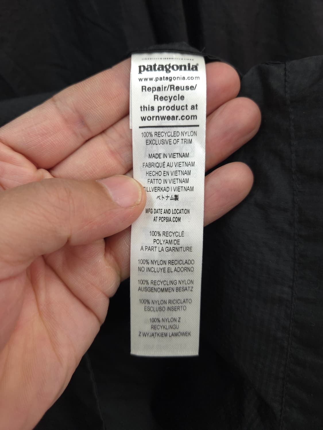 L 파타고니아 후디니 후드 바람막이 블랙 상품이미지5