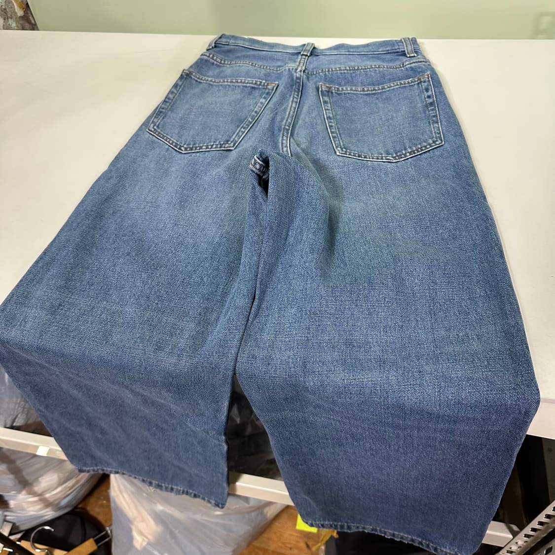 우먼S 코스 COS 버튼플라이 와이드핏 배기 데님팬츠 상품이미지5