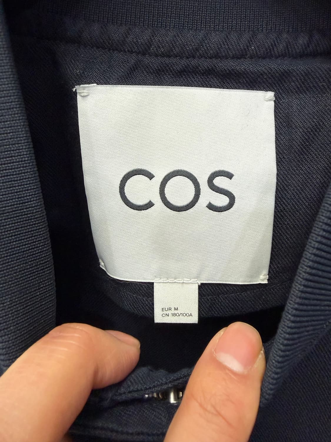 정품) COS 코스 남성 오버핏 블랙 봄버 자켓 M 상품이미지7