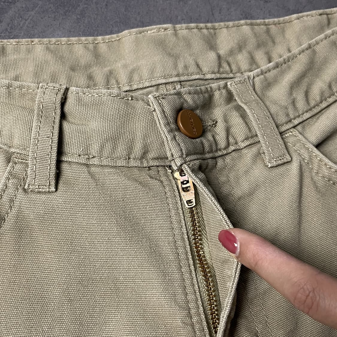 CARHARTT 칼하트 베이지 유틸리티 워크팬츠 A01086 상품이미지3