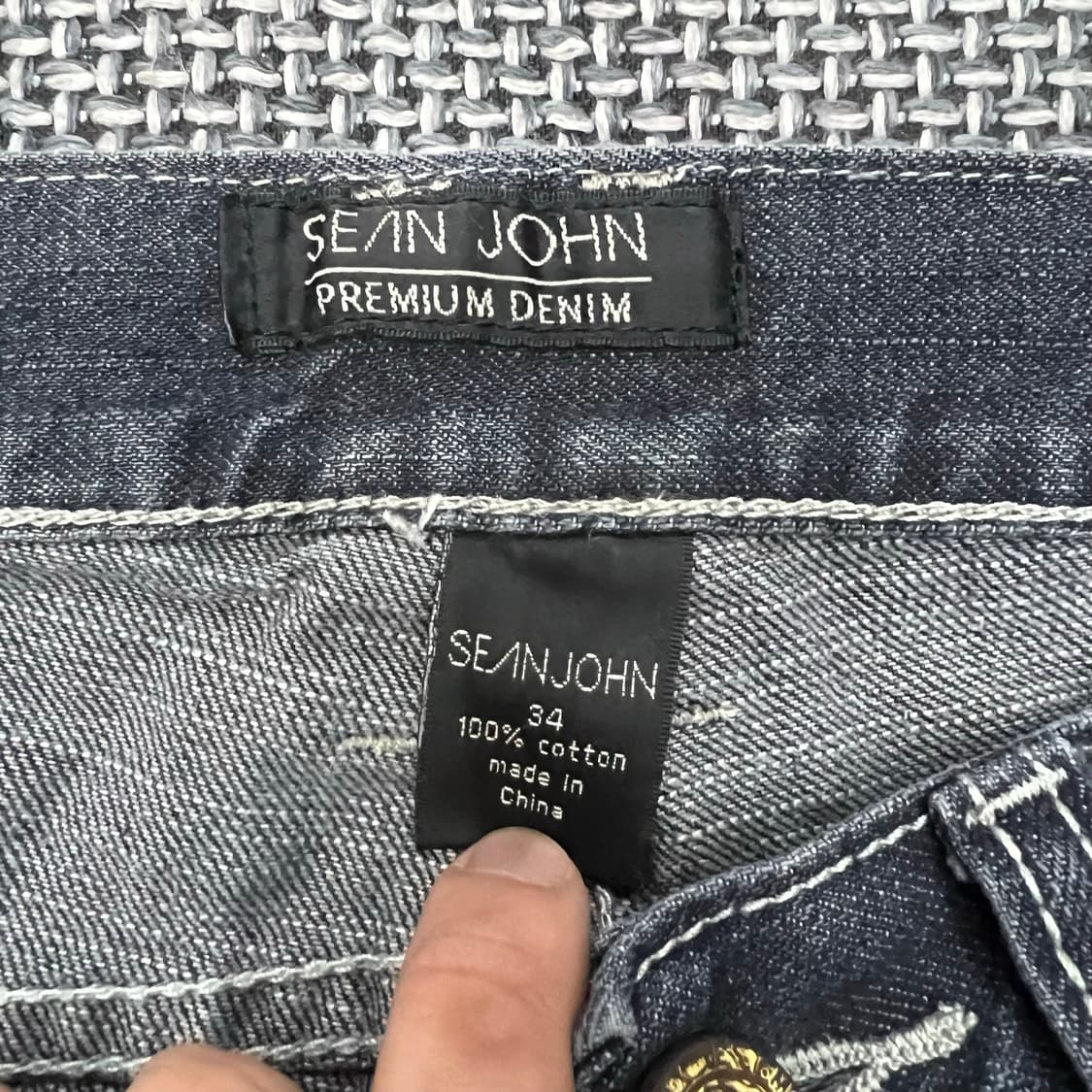 Sean John 와이드 데님 팬츠 상품이미지2