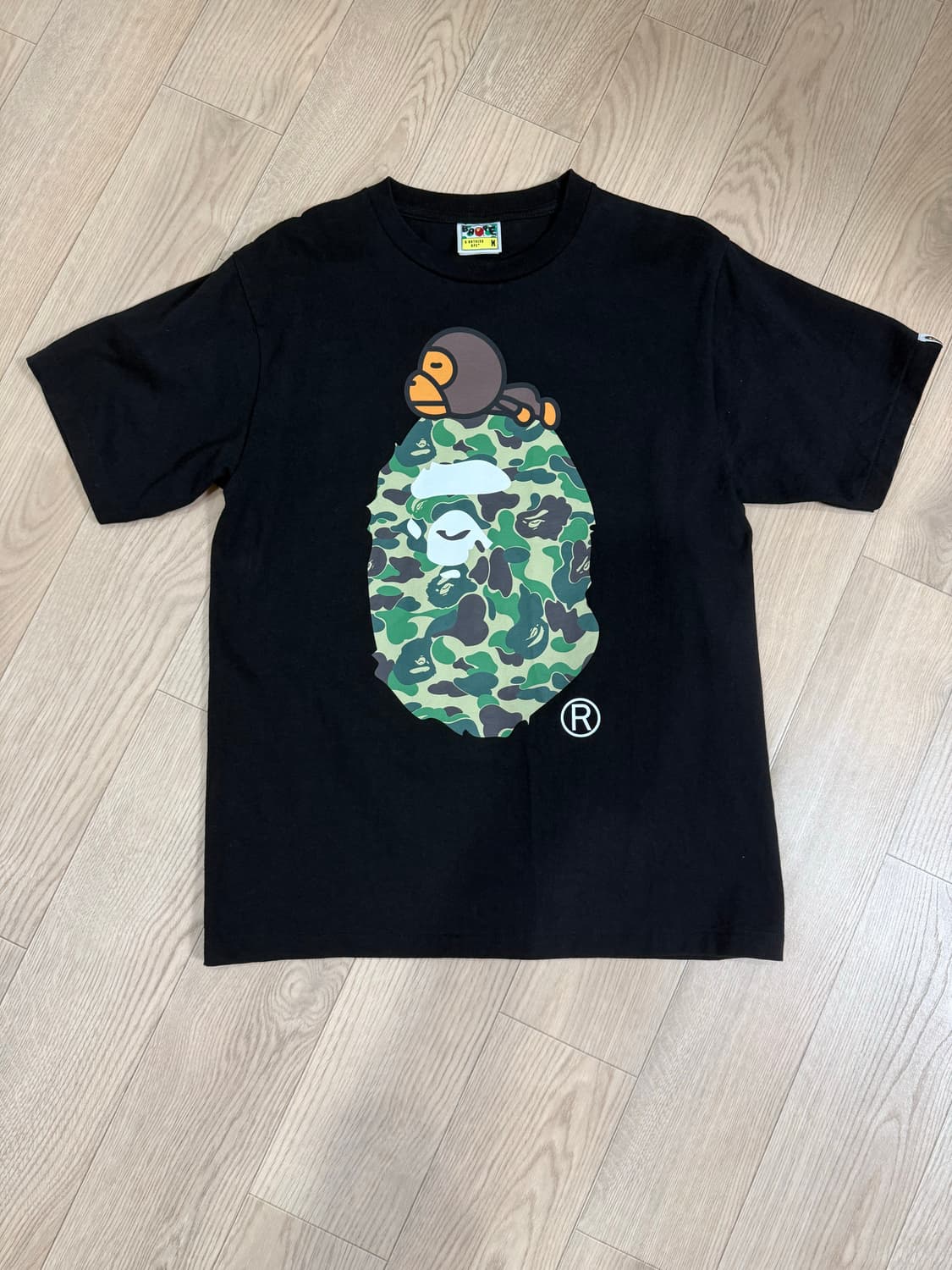 A Bathing Ape Bape 블랙 카모 티셔츠 상품이미지2