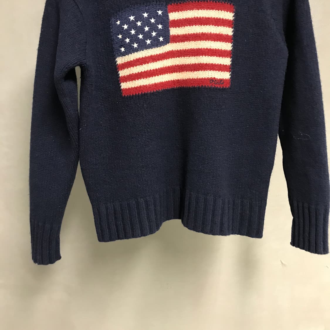 폴로 랄프로렌 성조기 니트 네이비 90(W) 상품이미지3