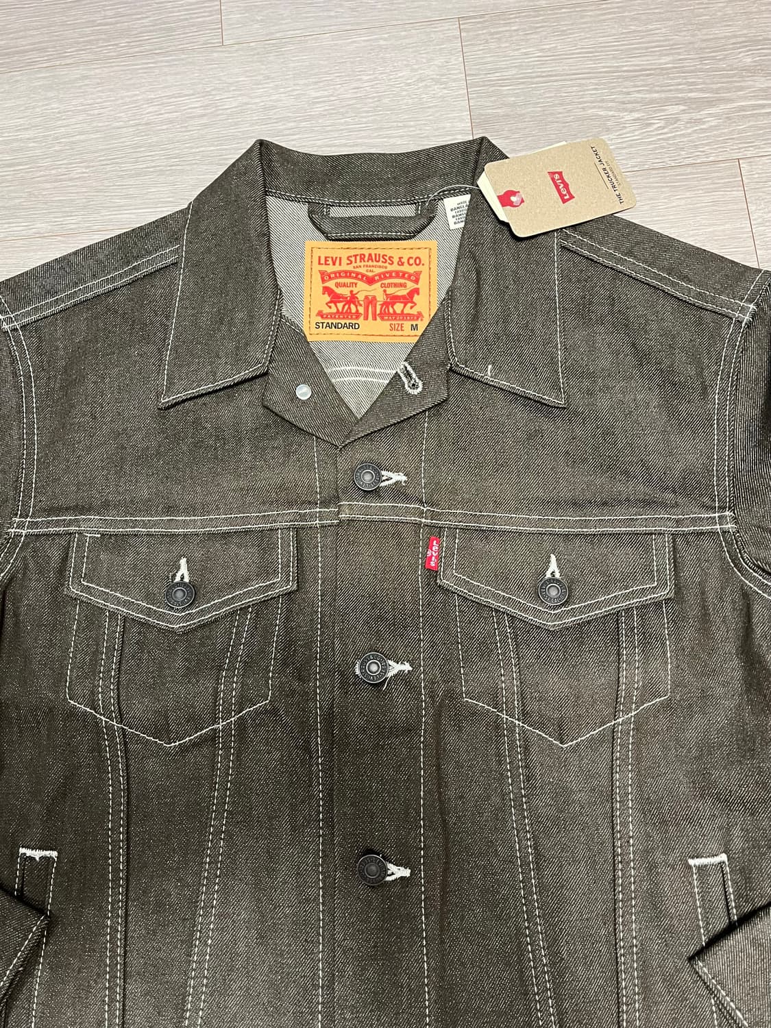 (희귀매물,새상품) 리바이스 3세대 트러커 데님 자켓 리지드 상품이미지3