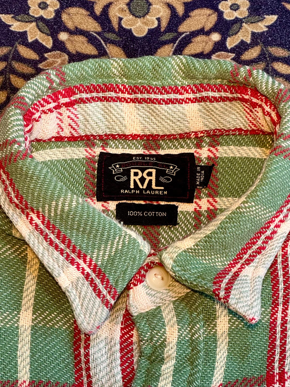 더블알엘 플란넬 텍스쳐 워크셔츠 상품이미지2