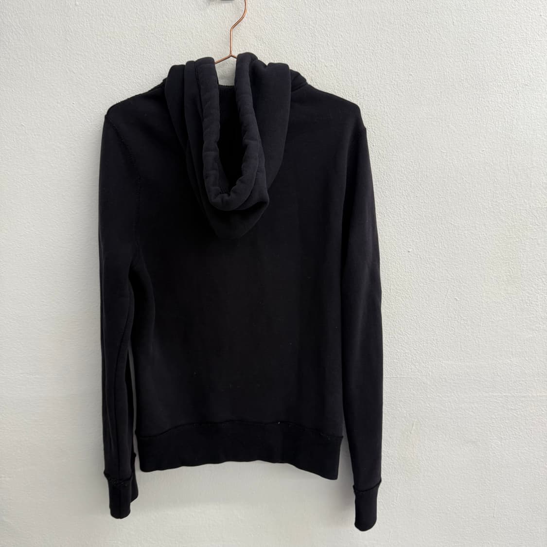 홀리스터 블랙 그린 레터링 포인트 후드집업 S 상품이미지4