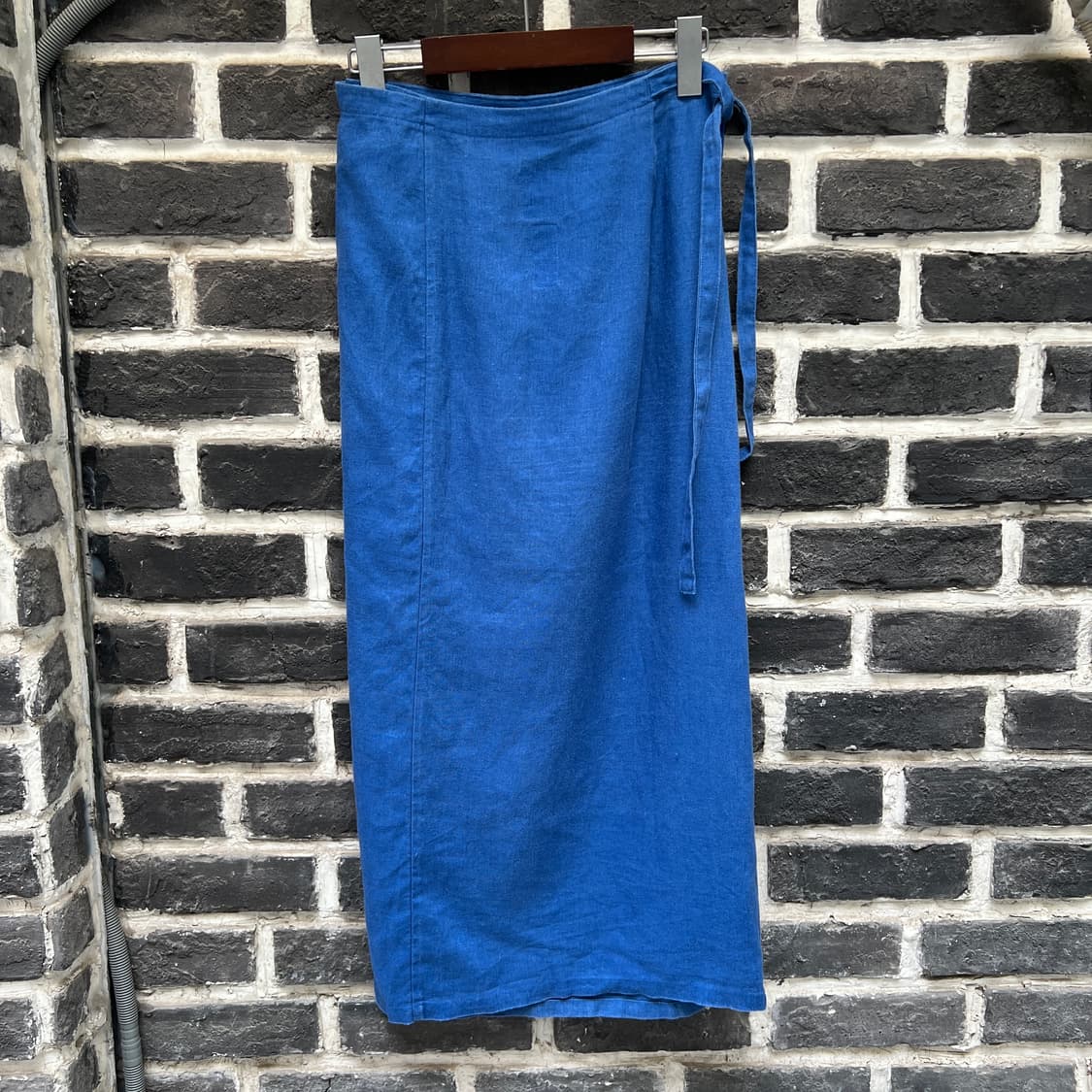 SOUSOU 린넨 랩스커트 상품이미지4