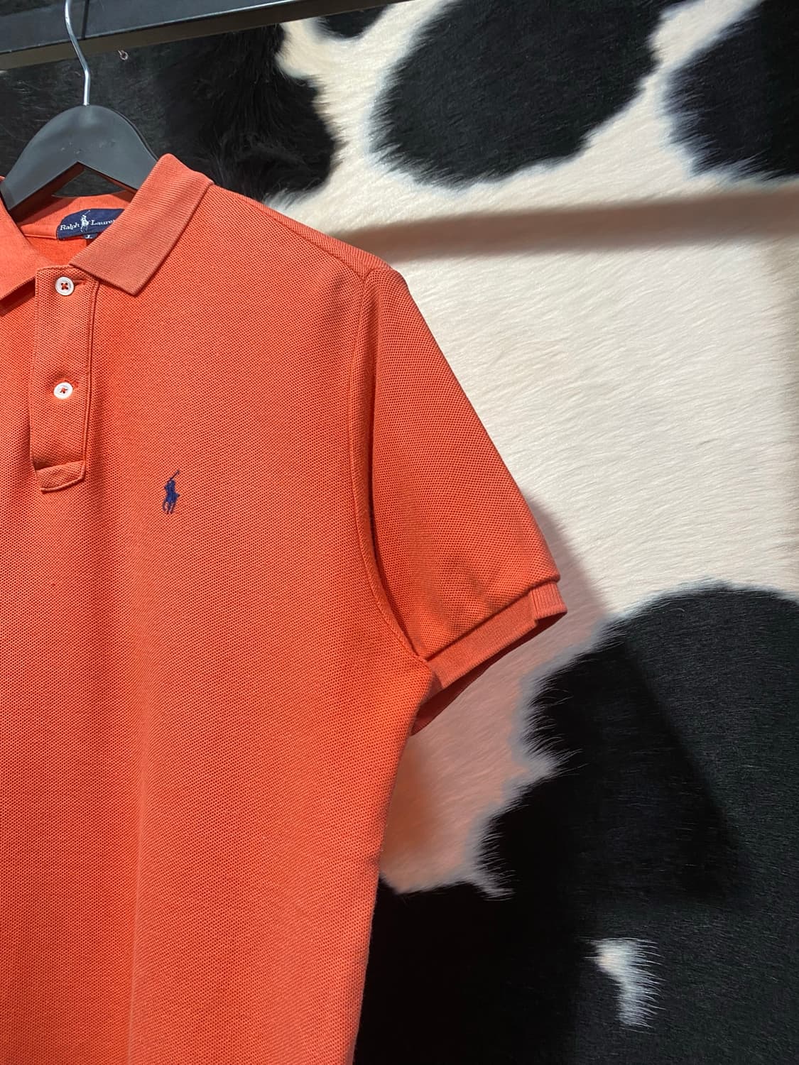Ralph Lauren 레드오렌지 베이직 폴로 티셔츠 상품이미지4