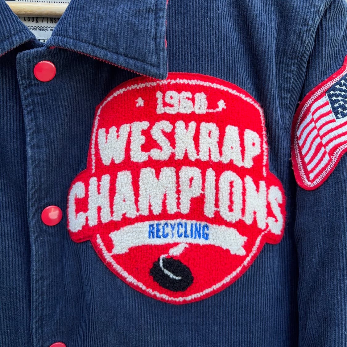 For the Boys / THE MADNESS 코듀로이 바시티 자켓 상품이미지4