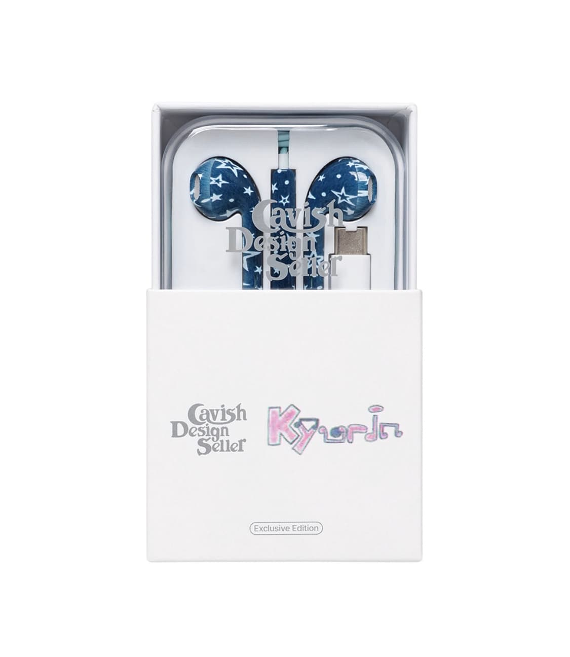 [당일배송] 카비시 규린 스타 와이어드 이어폰 네이비, 카비시 이어폰 상품이미지3