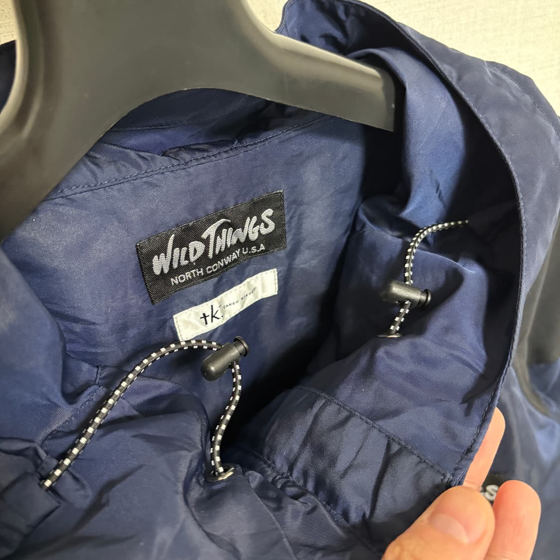 와일드띵스 X 타케오 키쿠치 나일론 데날리 윈드브레이커 / 네이비, L 상품이미지4