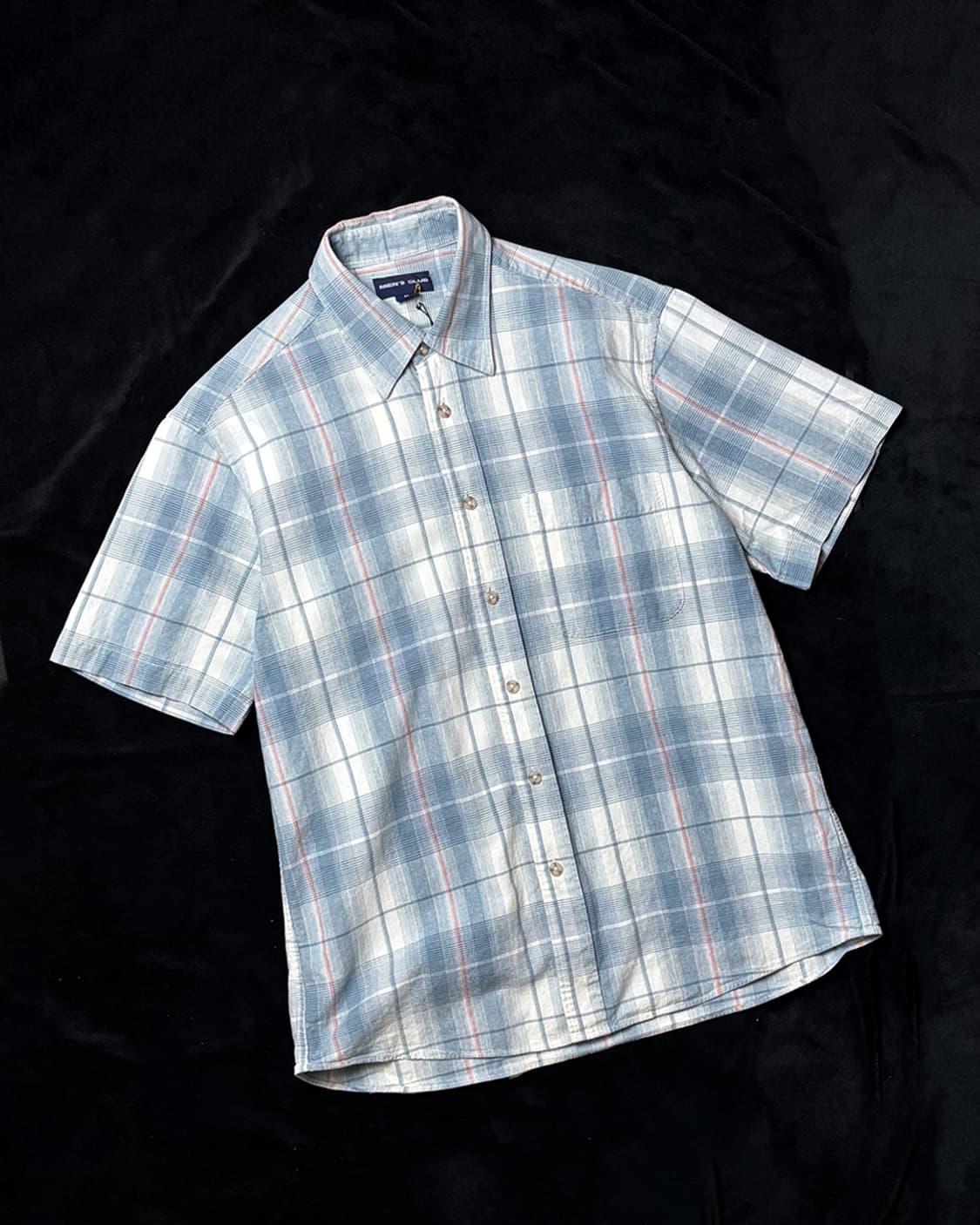일본빈티지 MEN'S CLUB 체크 셔츠 상품이미지1