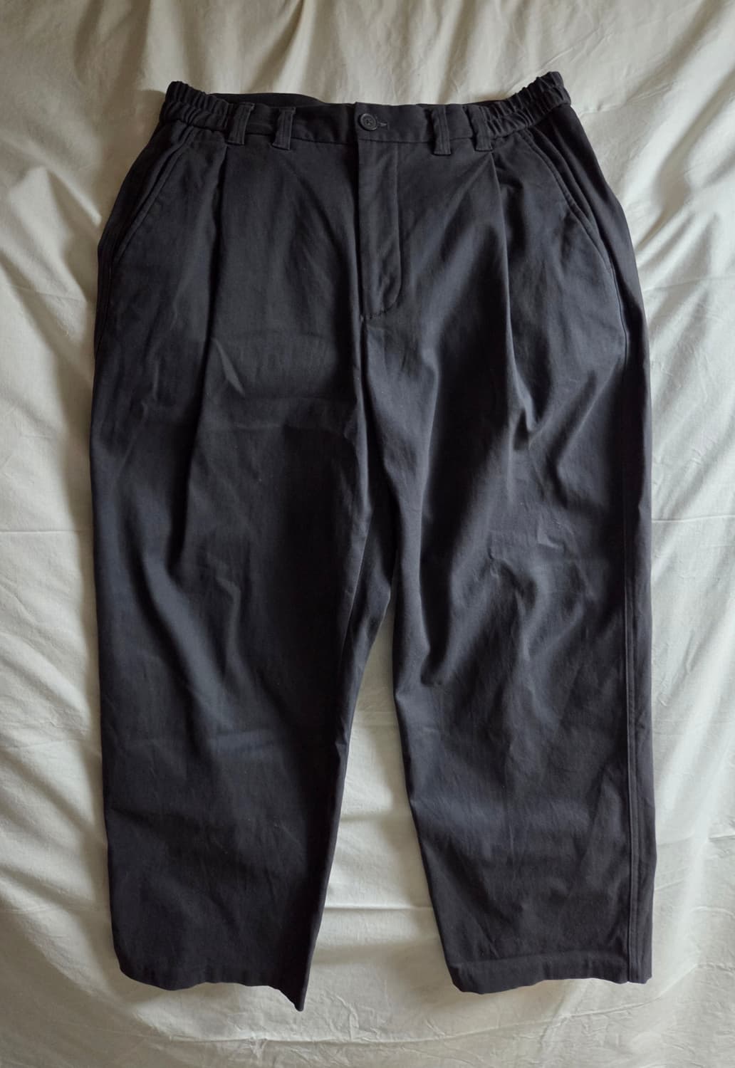 24/7 몰스킨 코튼 사이드밴딩 팬츠 다크그레이 M 상품이미지1