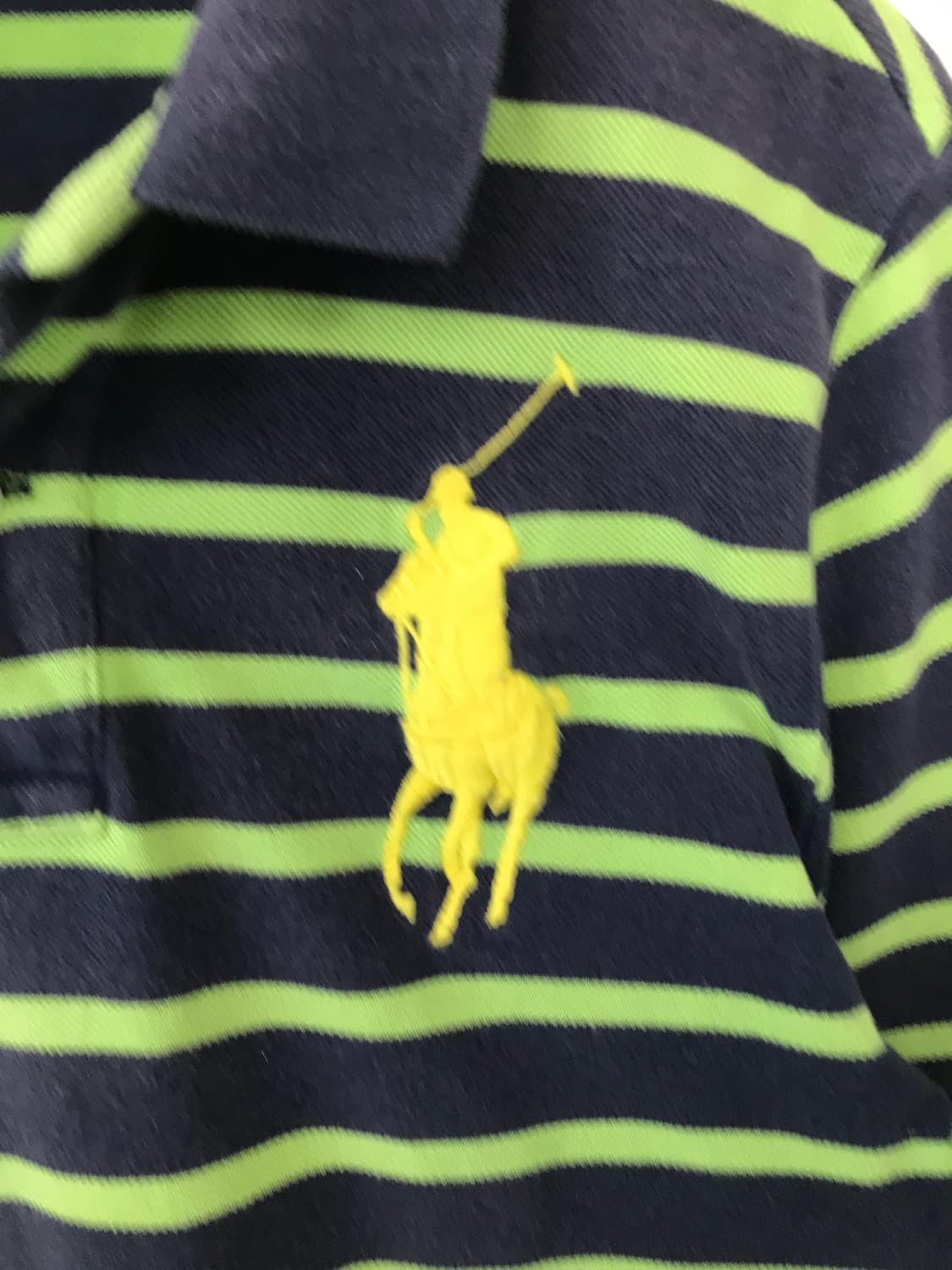 폴로 랄프로렌 빅포니 스트라이프 반팔 피케 티셔츠 상품이미지3