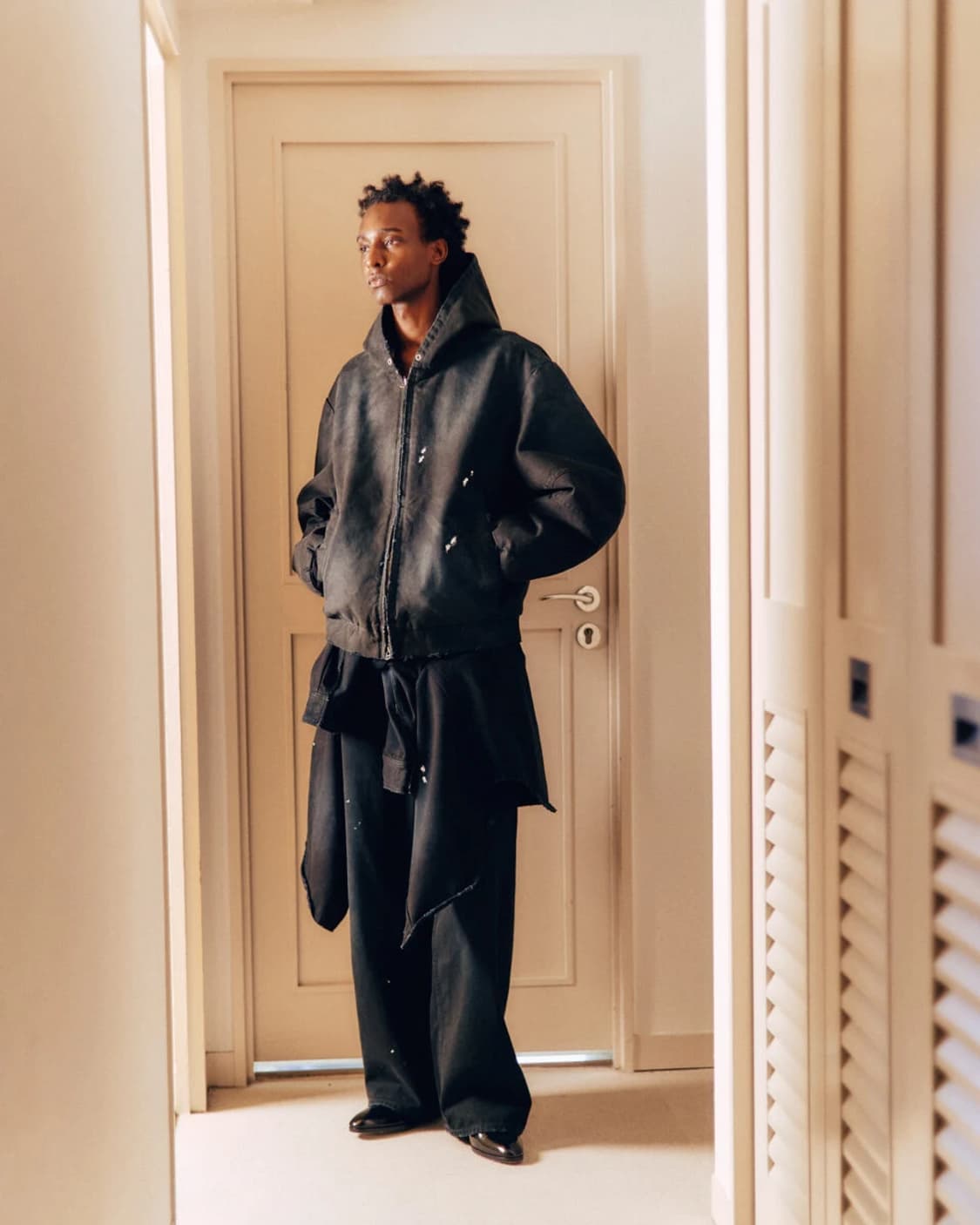 m) vuja de 부자데 후드 봄버 자켓 상품이미지9