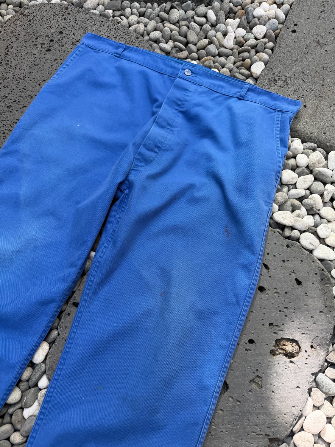 1970s FADED WASHED BLUE 빈티지 프렌치 워크팬츠 상품이미지6