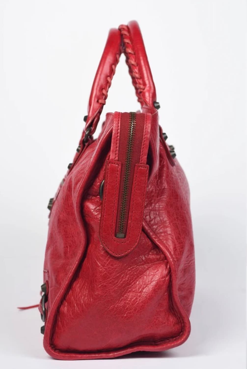 2008f/w 발렌시아가 시티백 레드 정품 상품이미지4