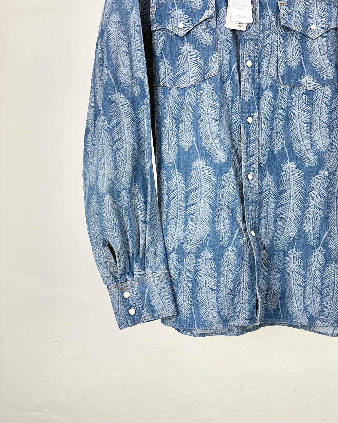 캐피탈 24ss 맥파이 라이트 인디고 페더 데님 셔츠 상품이미지4