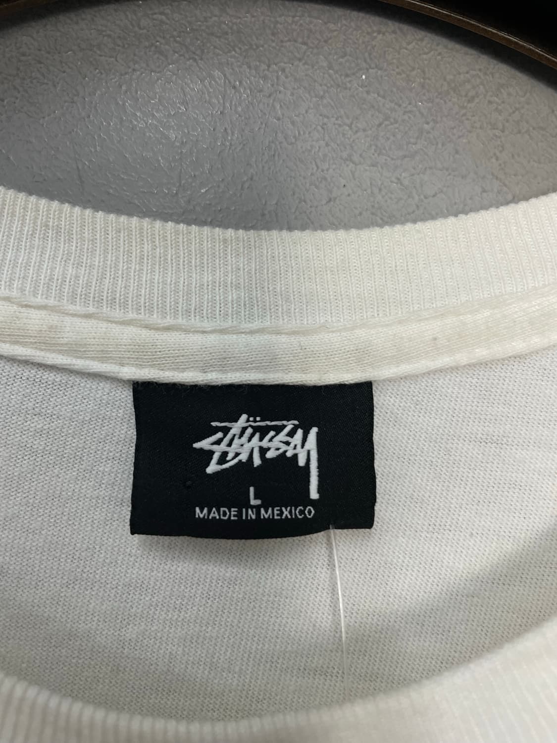 스투시 베이직 로고 화이트 반팔 H2574 상품이미지5