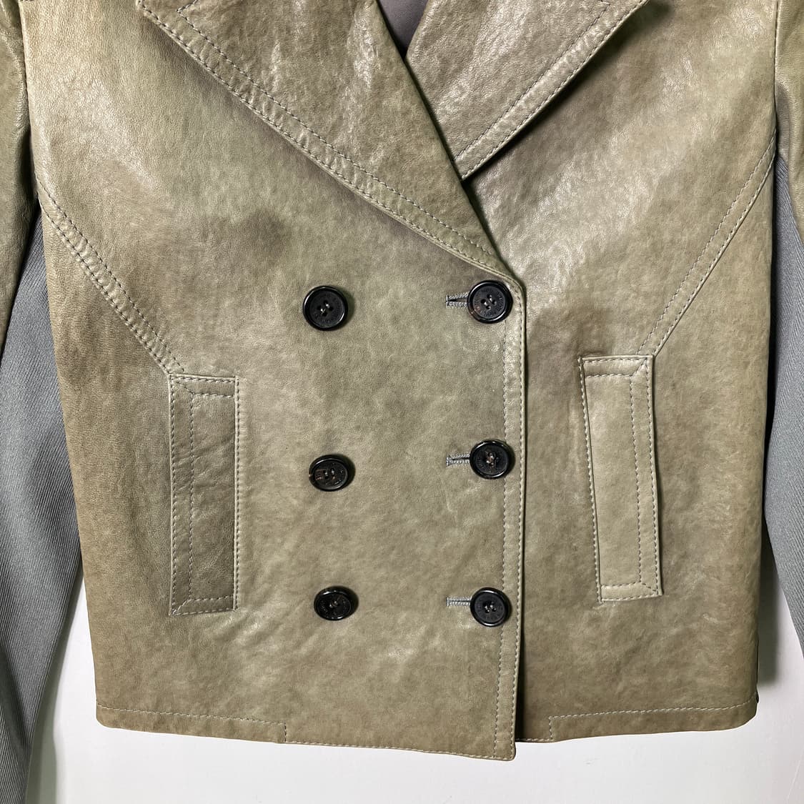 닐바렛 더블 브레스티드 양가죽 자켓 XS 상품이미지5