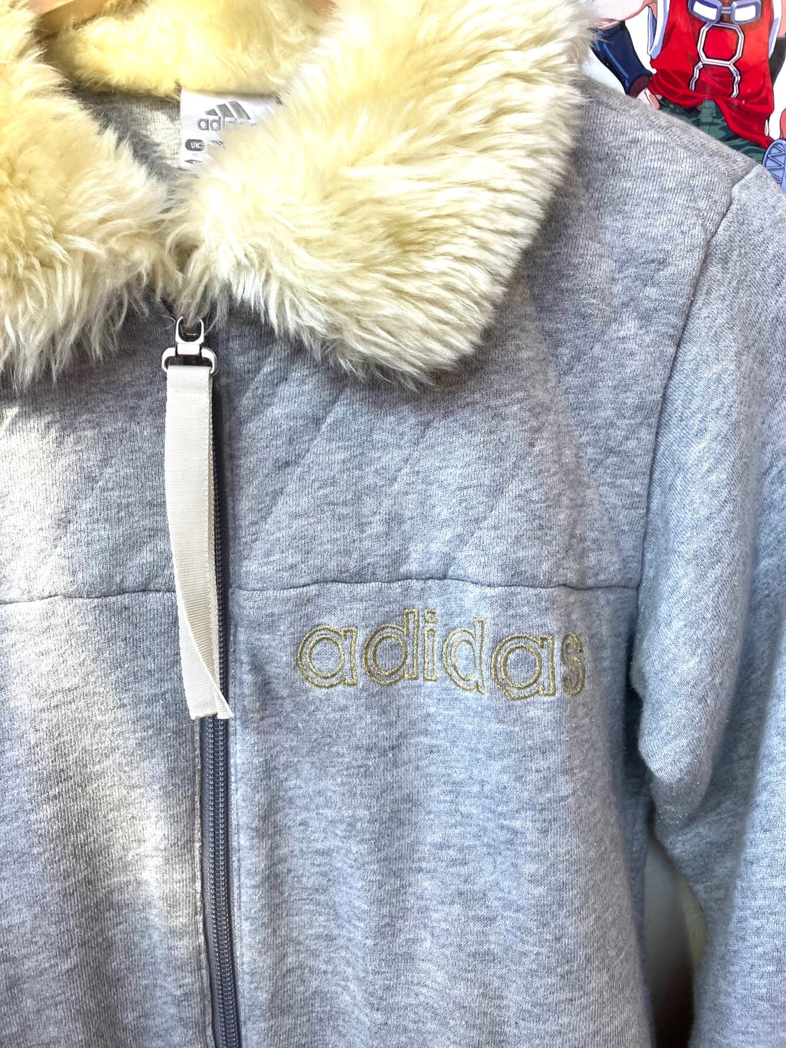 아디다스 퍼 트리밍 후드 집업 상품이미지3