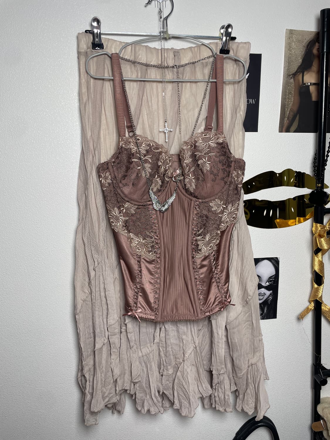 그런지 페어리 언발 롱스커트 상품이미지3