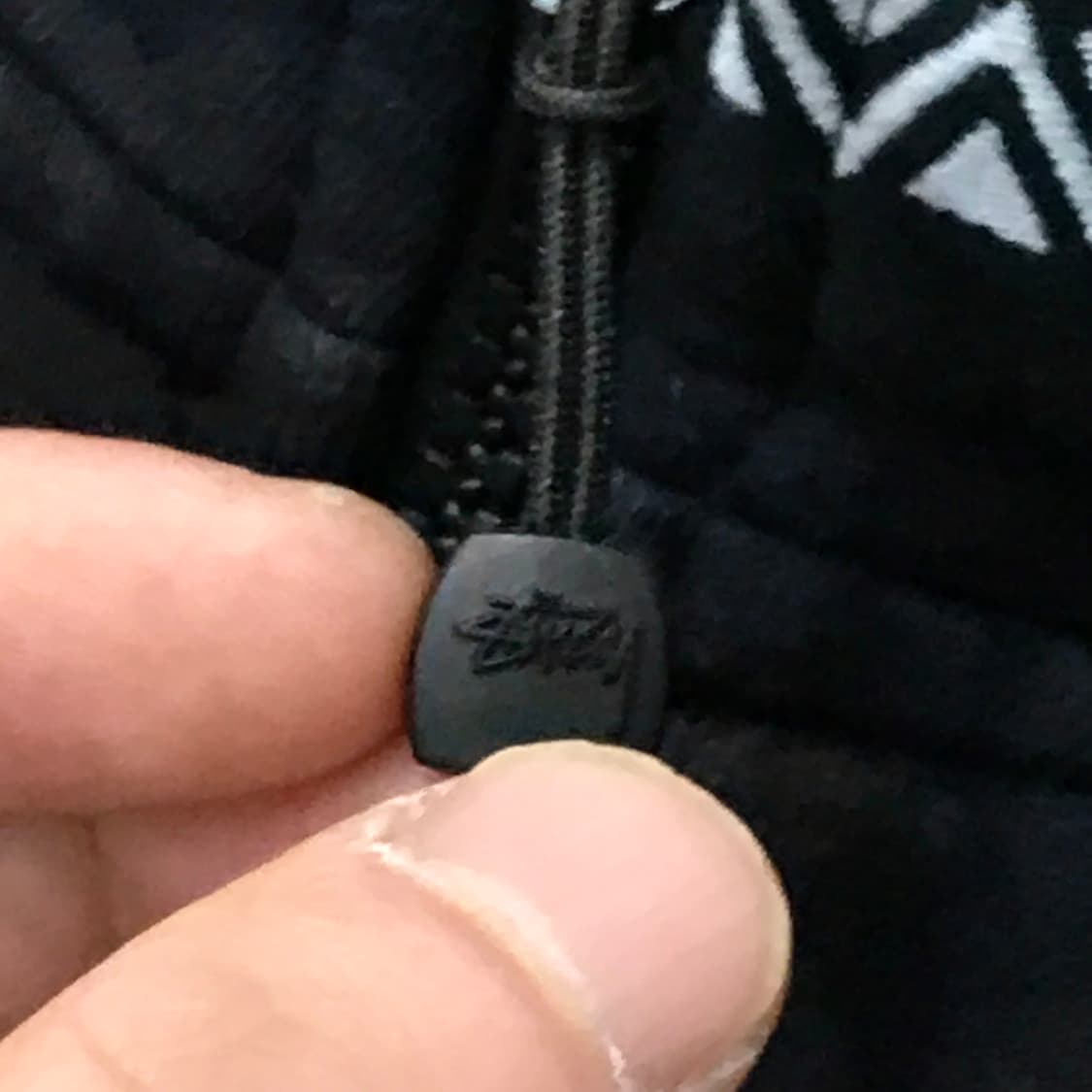 스투시 아즈텍 패턴 블랙 기모 반집업 풀오버 맨투맨 남성 110 사이즈 상품이미지6