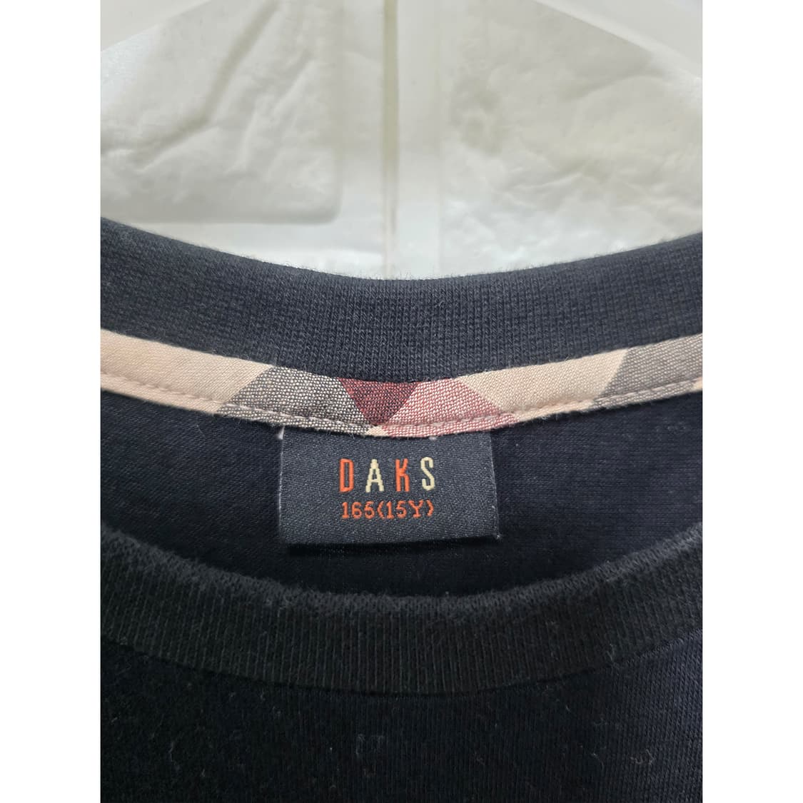 15Y 성인 S. DAKS 블랙 체크 원피스  상품이미지2