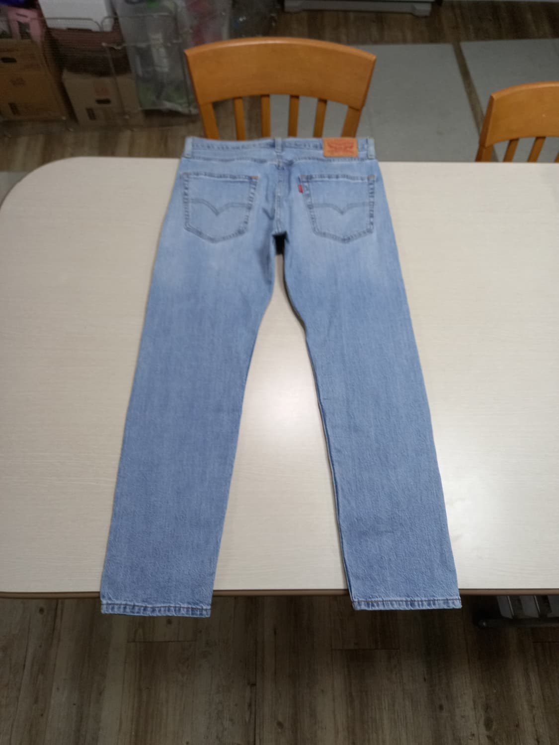 32 리바이스502 워싱 스판 슬림일자 연청 32-390 상품이미지2