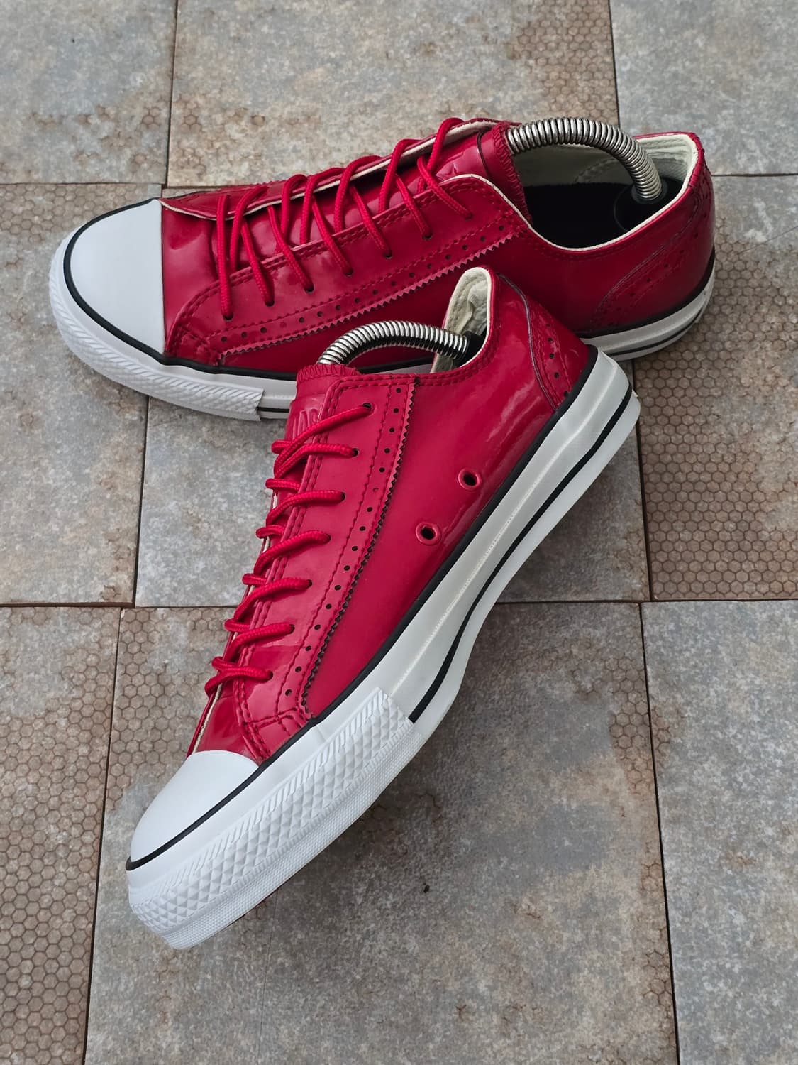 (245)컨버스 빈티지 올스타 시크 ox 레드 로우  상품이미지5