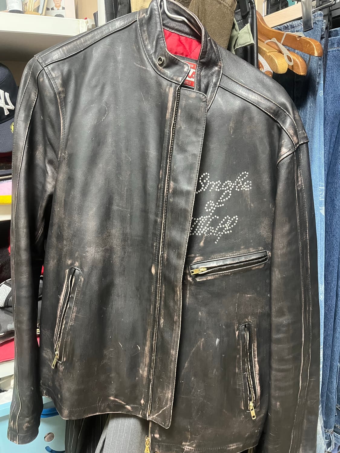 빈티지 가죽자켓 상품이미지1