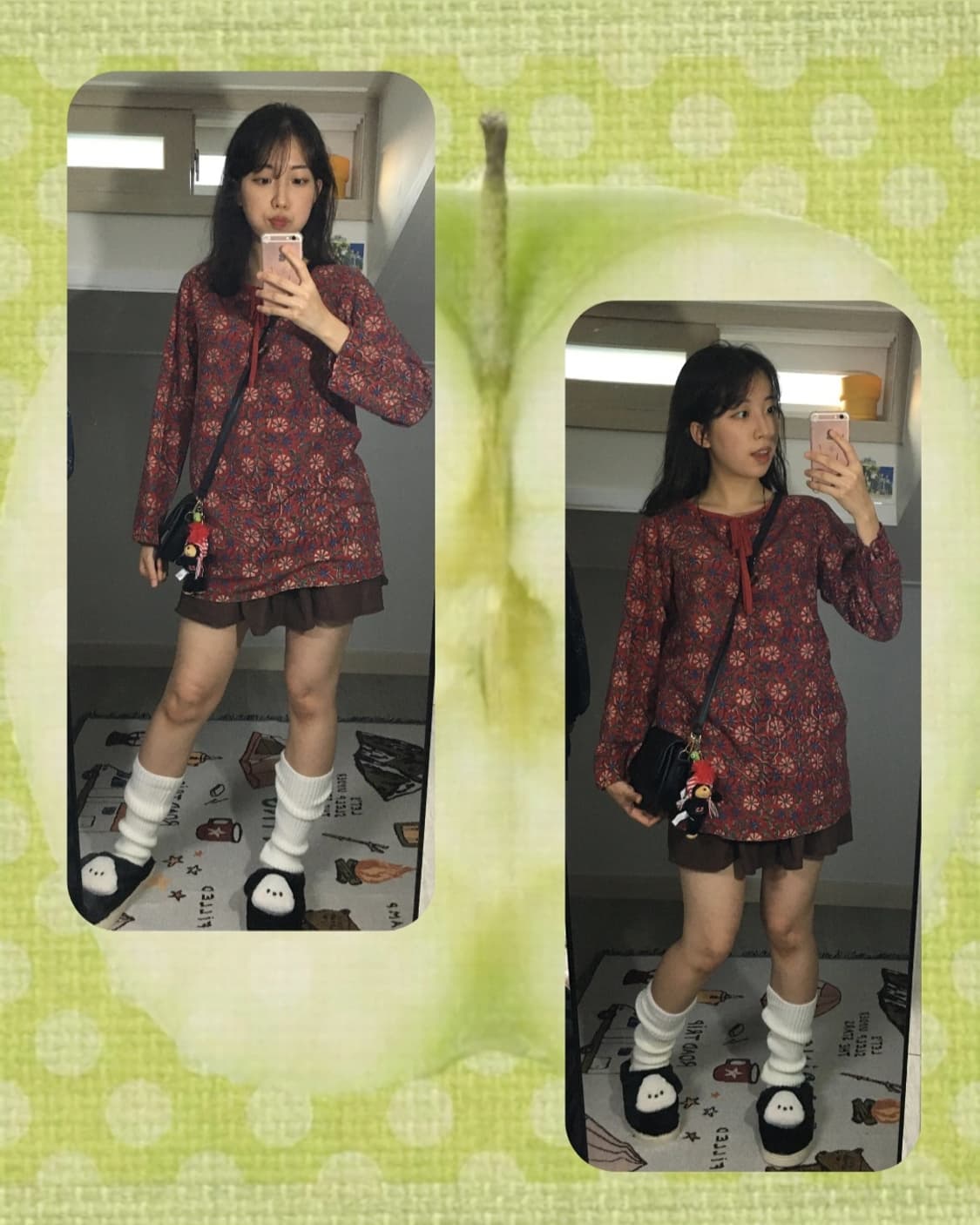하구미깔 단풍 플라워 히피 롱슬리브 상품이미지3