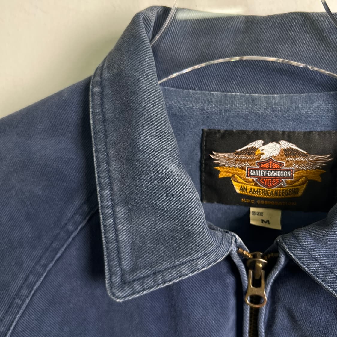 할리데이비슨 블루 코튼 워크 자켓 M 상품이미지10