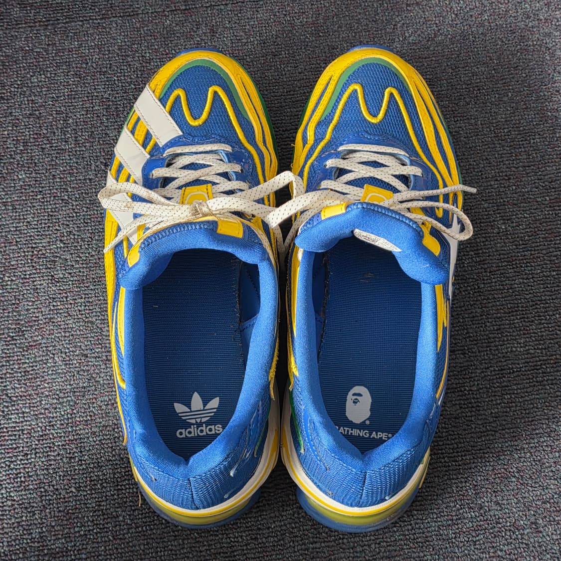 [260] 아디다스×베이프 오르케트로 그린 파워 블루 상품이미지6