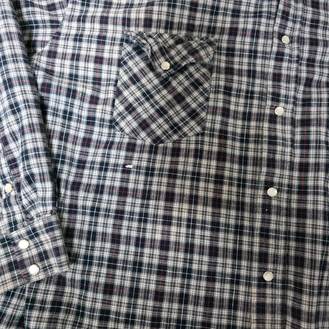 [2XL] 빈티지 WCC 웨스트 코스트 차퍼스 체크 셔츠 페인팅 상품이미지3