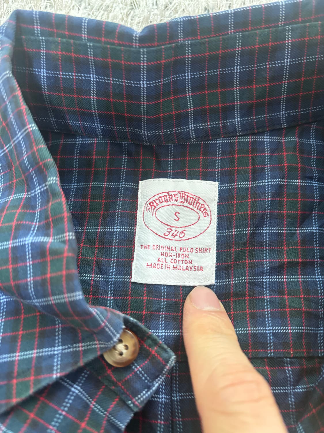 일본판 브룩스브라더스 체크셔츠 사이즈 100-105 상품이미지3