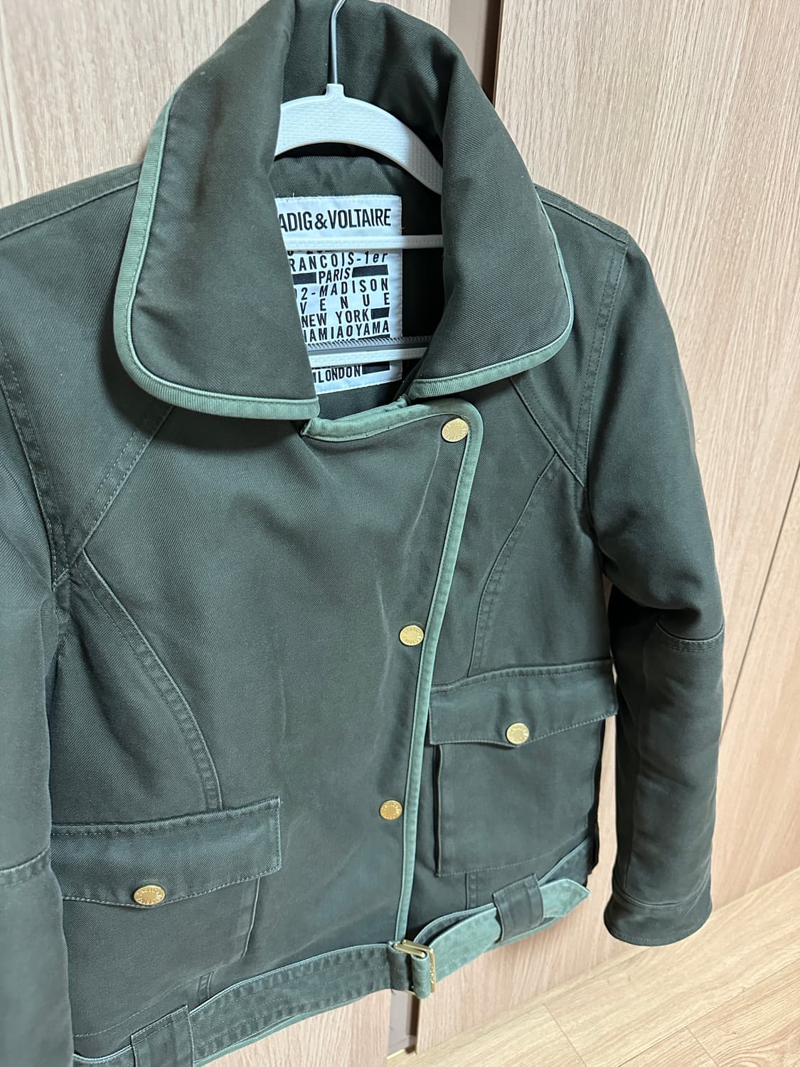 쟈딕앤볼테르 야상 카키 자켓 상품이미지2