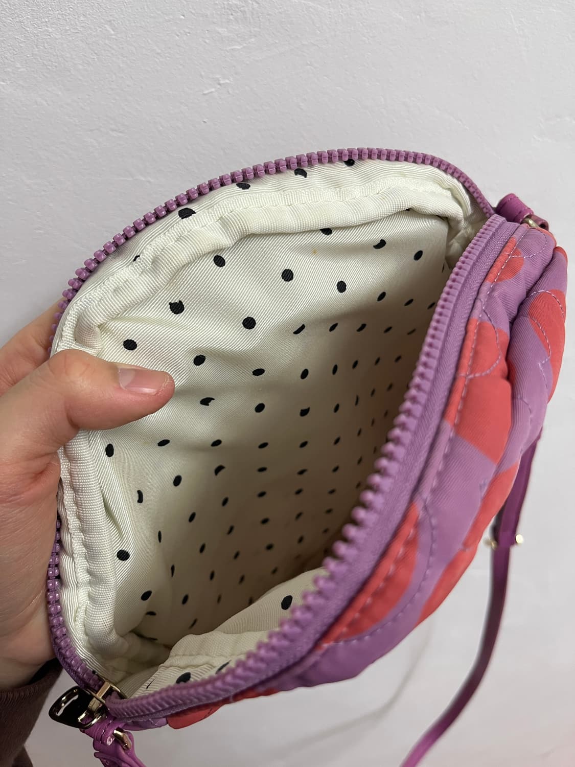 냥이가 숨겨진 퍼플 도트 크로스백 🐱 상품이미지6