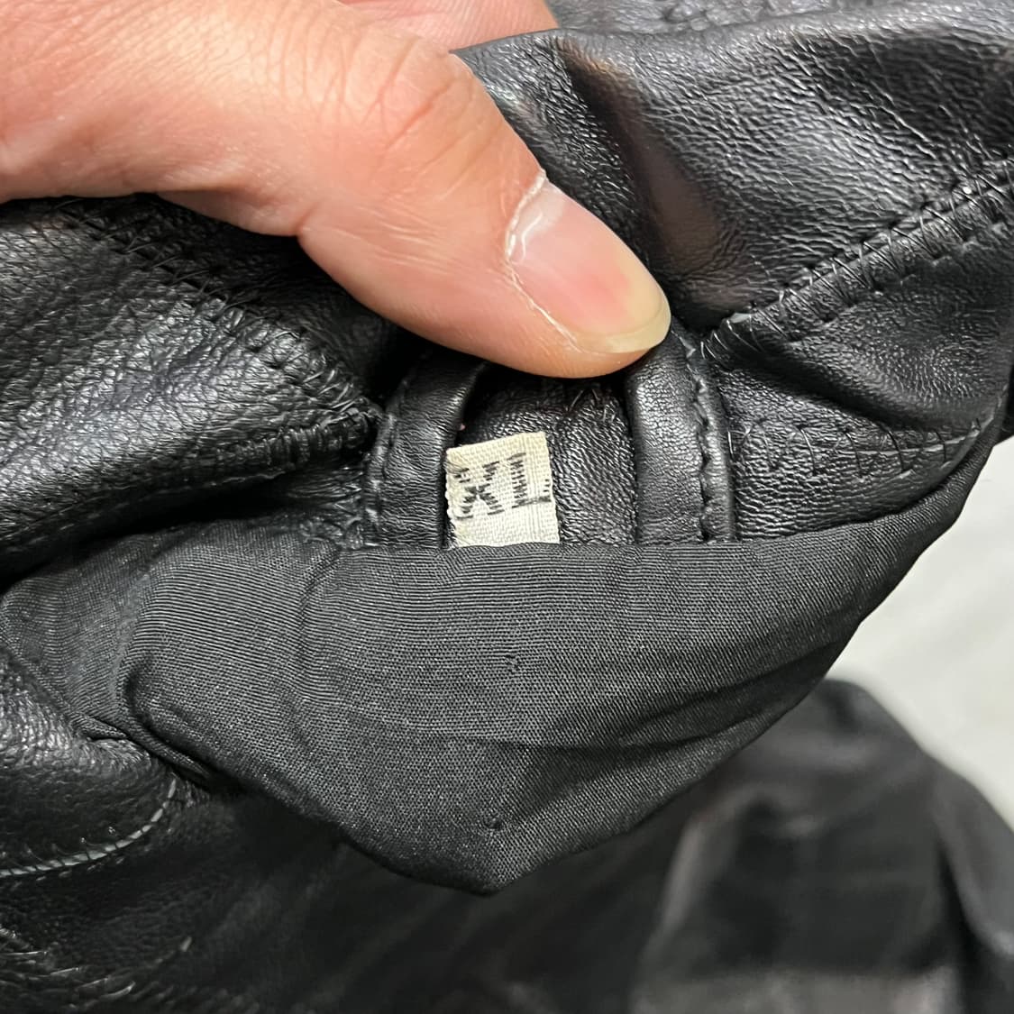  USA 빈티지 레더 스티치 블루종 y14898 상품이미지6